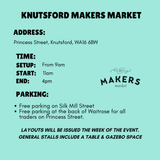 Knutsford Makers Market Makers Market - Sunday 3rd August