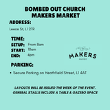 Bombed Out Church Makers Market - Sunday 17th August
